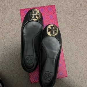 Tory Burch black/gold  Reva Ballet Mestico